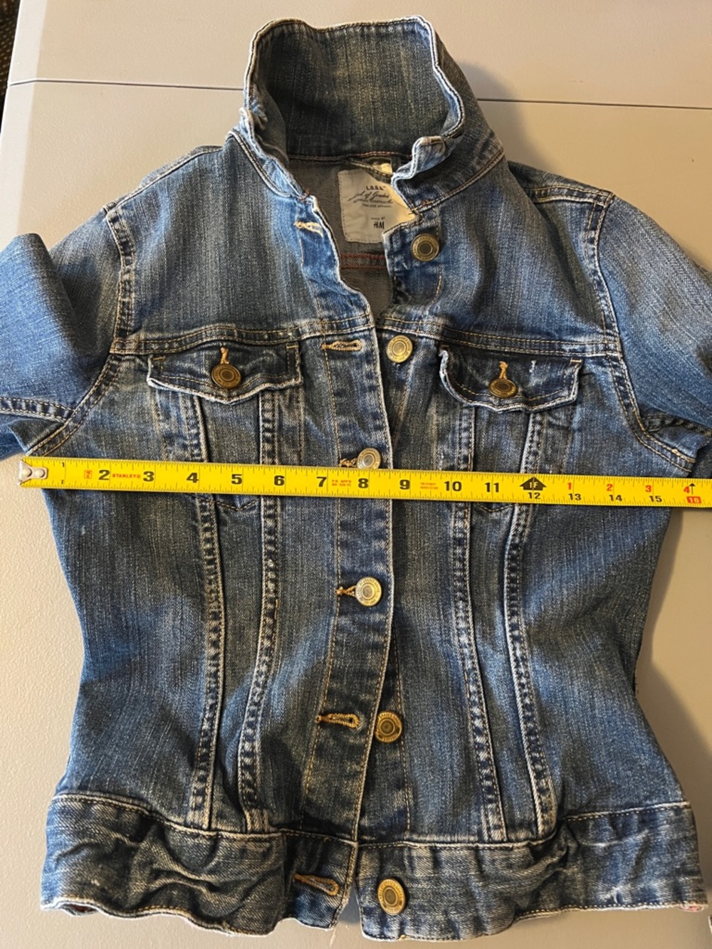 L.O.G.G. Label of Graded Goods by H&M Distressed Jean Jacket, size 2 - Picture 10 of 16